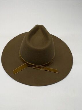 Wyeth Velvet Moss Austin Wool Rancher Hat - Wide Brim